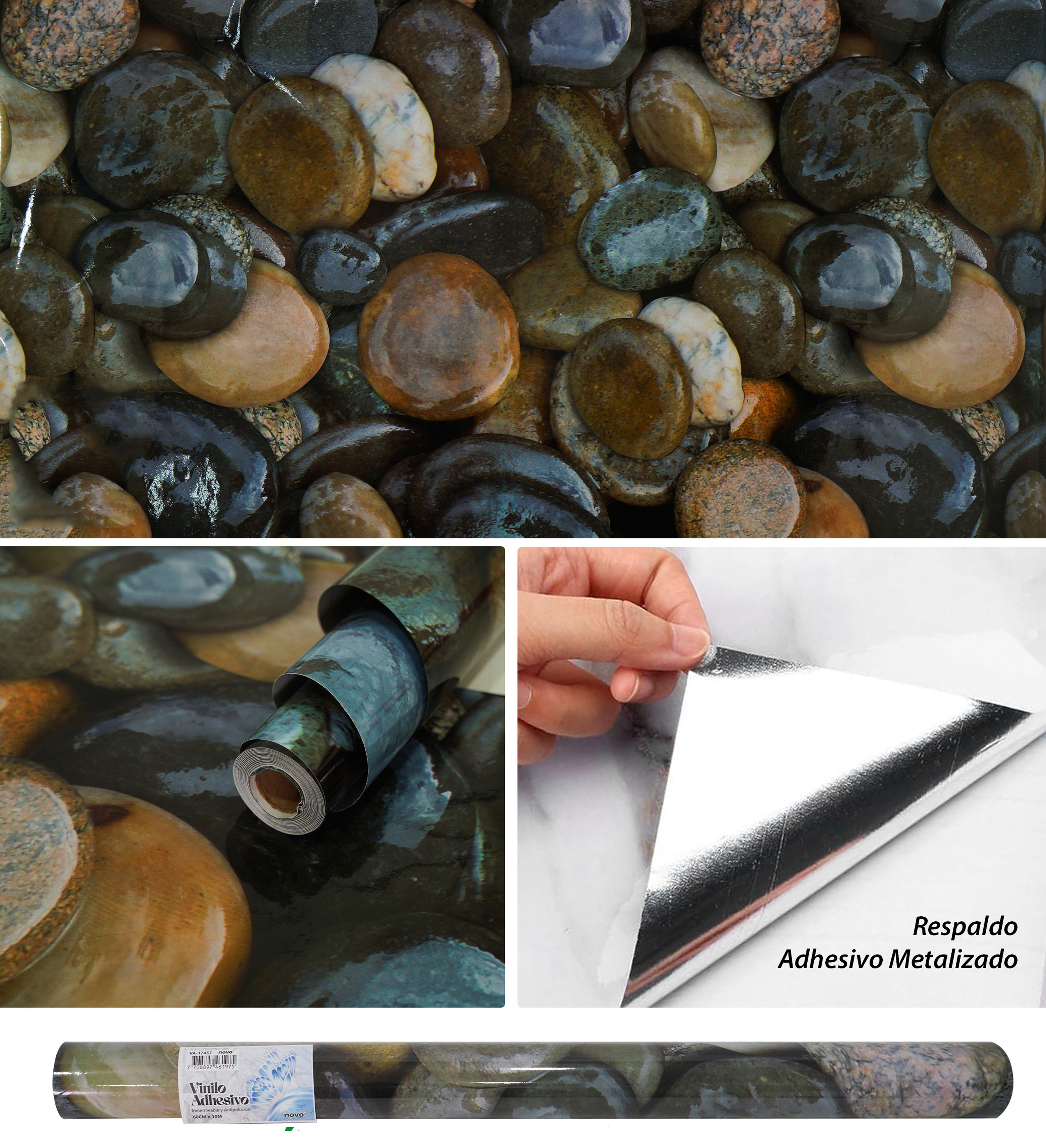 Papel Vinilo Adhesivo Brillante VA-17457